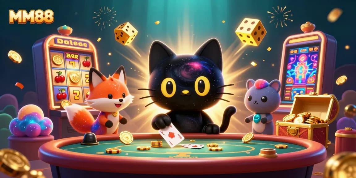Experience MM88's captivating casino world filled with cosmic charm and thrilling gameplay.