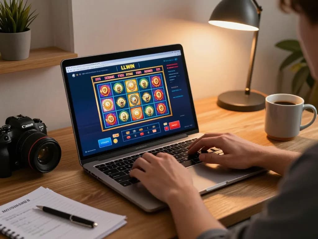 Engaged player strategically placing bets on LLWIN casino interface during online gaming session.