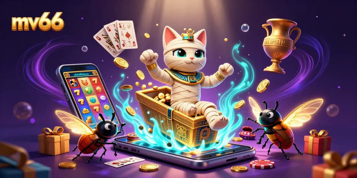Engage in thrilling gameplay with mv66, featuring a vibrant casino scene and dynamic gaming elements.