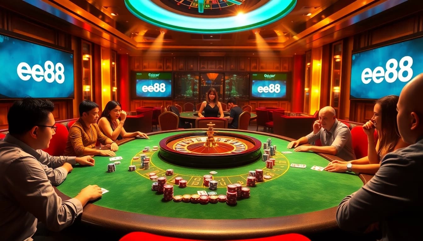 Engage with thrilling poker action at ee88, featuring vibrant games and excitement.
