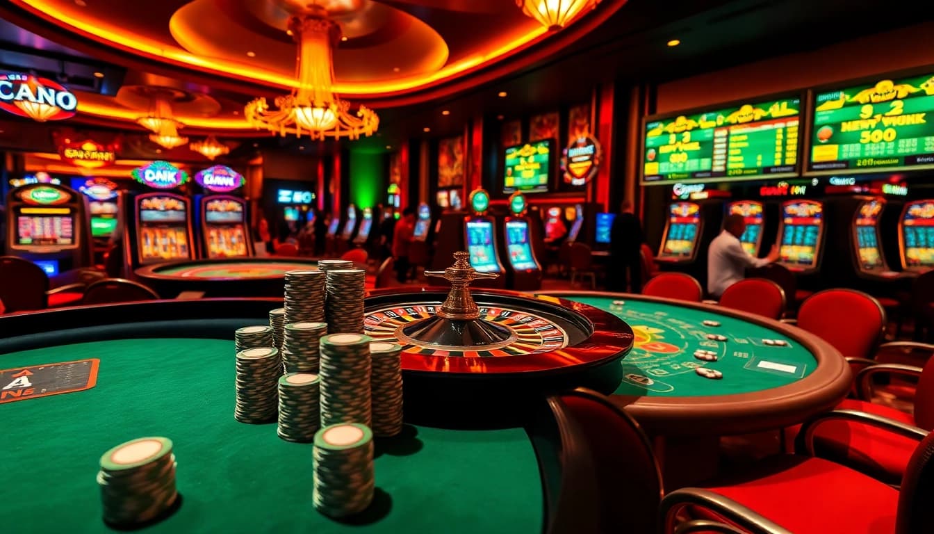 Experience the thrill of gambling at https://s666hn.com/ with players enjoying a high-stakes casino setting.