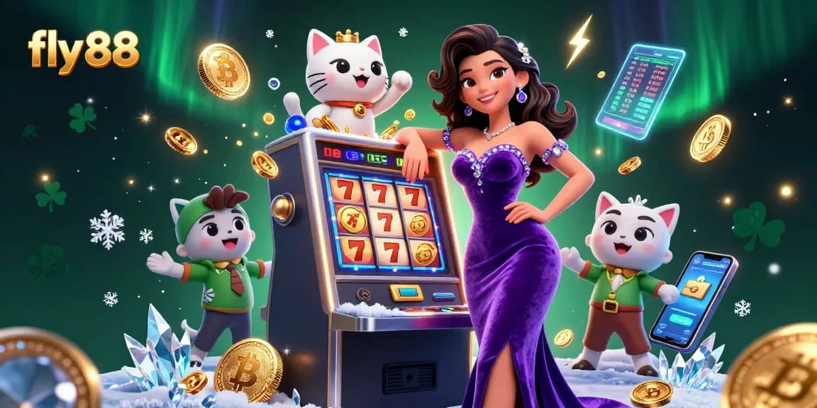 Engage with exciting slots at fly 88 featuring dynamic jackpot scenes and playful mascot action.