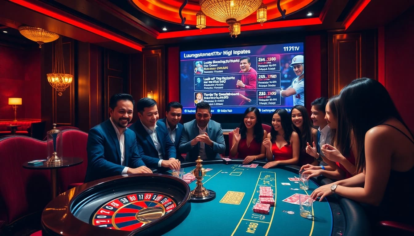 Experience the excitement of gambling with luongson171tv in a luxurious casino setting.