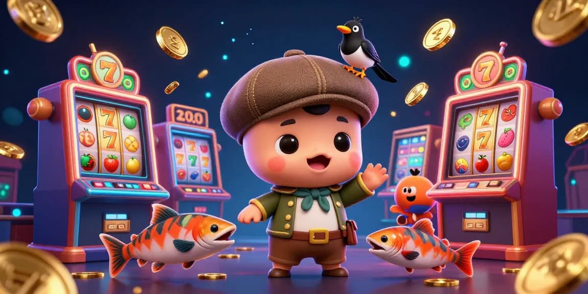 Nego77 offers a vibrant gaming experience with playful casino characters and lively slot elements in 3D.