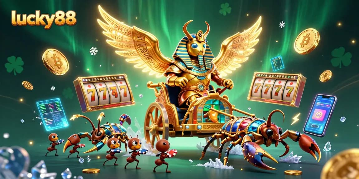 Experience thrilling gameplay with lucky88 in an ultra-detailed 3D casino illustration showcasing vibrant elements.