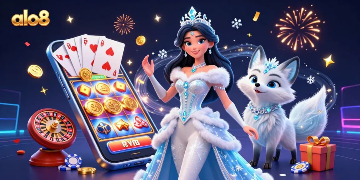 Win big with the vibrant slot games at alo8, featuring dynamic 3D characters and immersive casino elements.