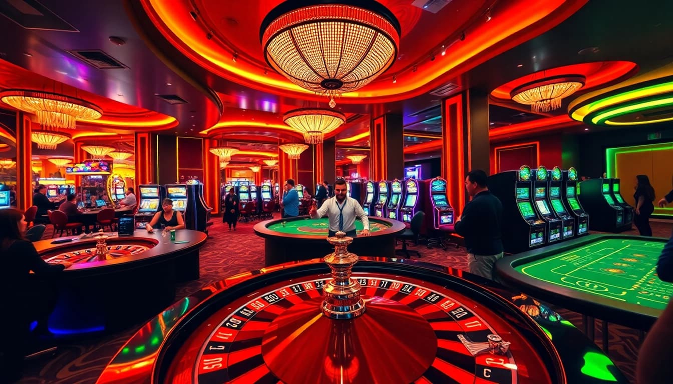 Experience thrilling Casino Games at https://www.sclub88.bet/ with vibrant lights and excitement.