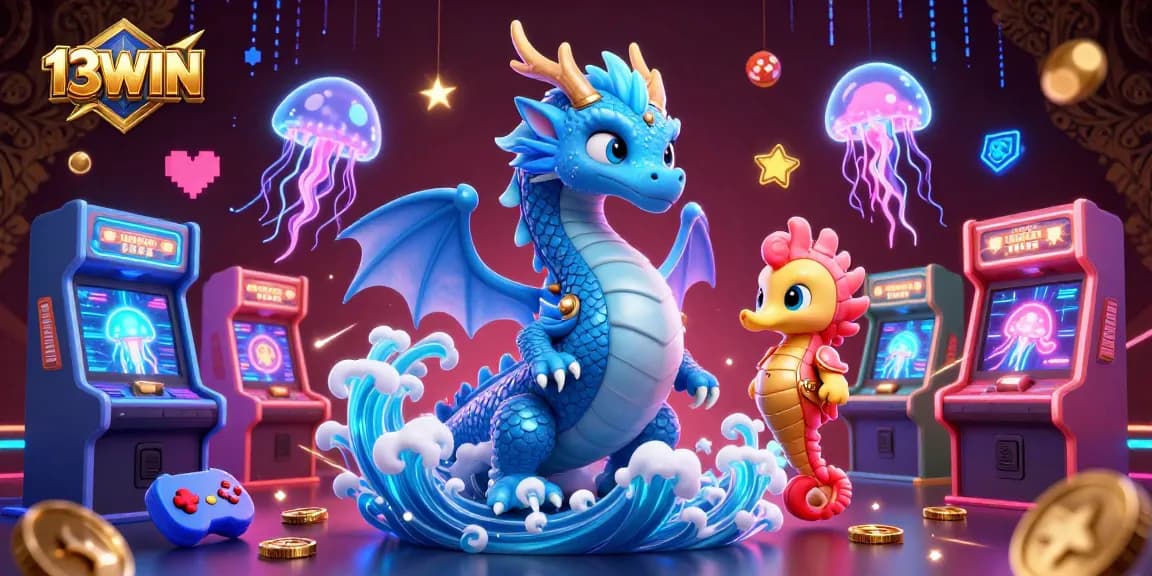 Spin to win big with 13WIN's vibrant casino-themed dragon adventure!