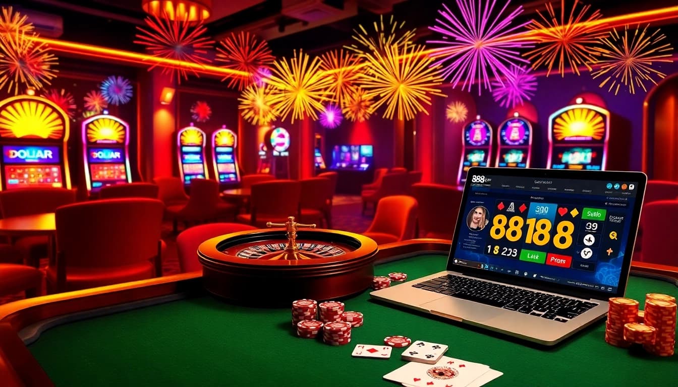Experience the excitement of gambling at 888pgbr.com.br with vibrant casino visuals, poker chips, and engaging online gaming.
