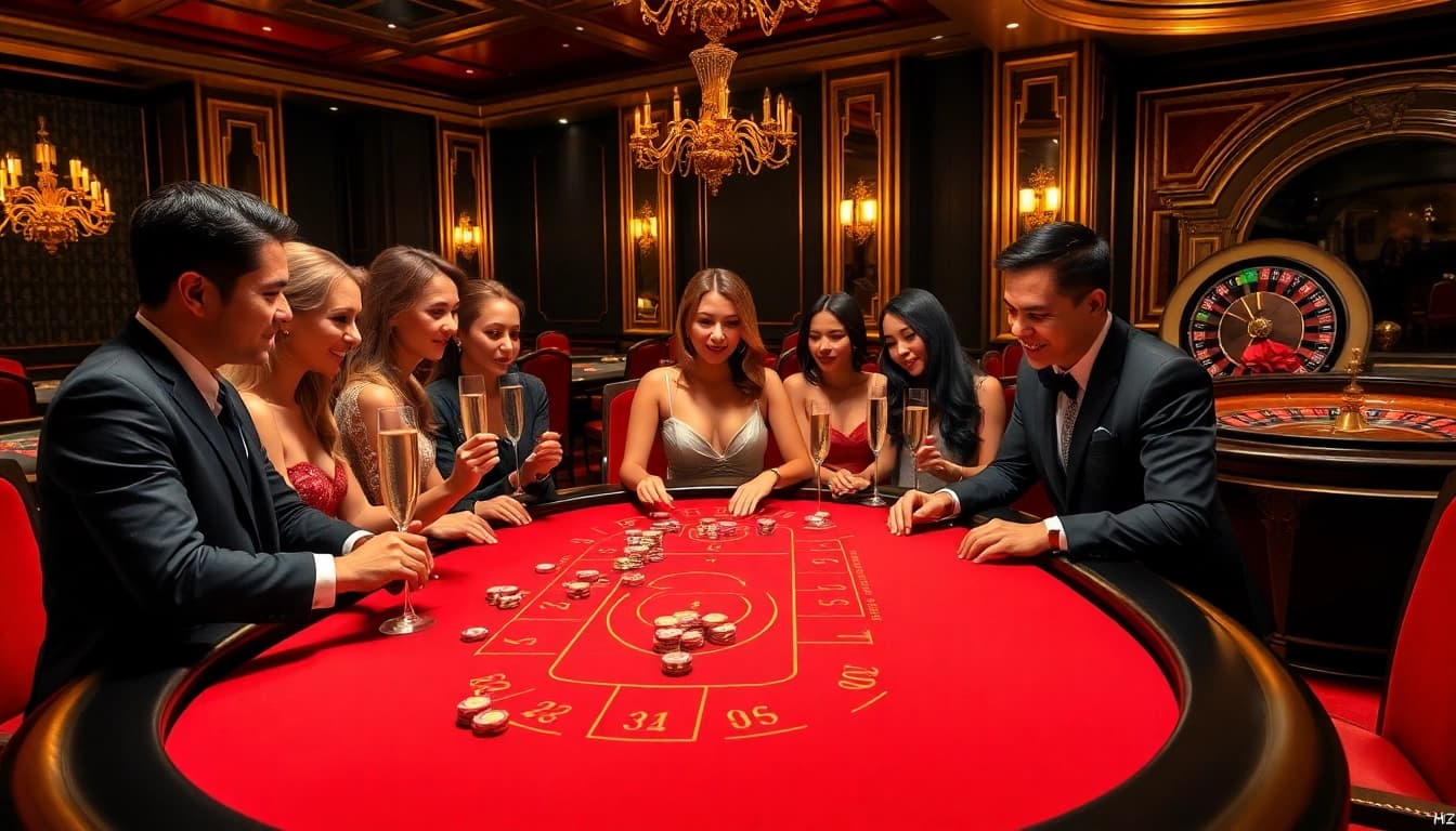 Experience winning moments at HZ88 with our exciting baccarat tables and vibrant gaming atmosphere.