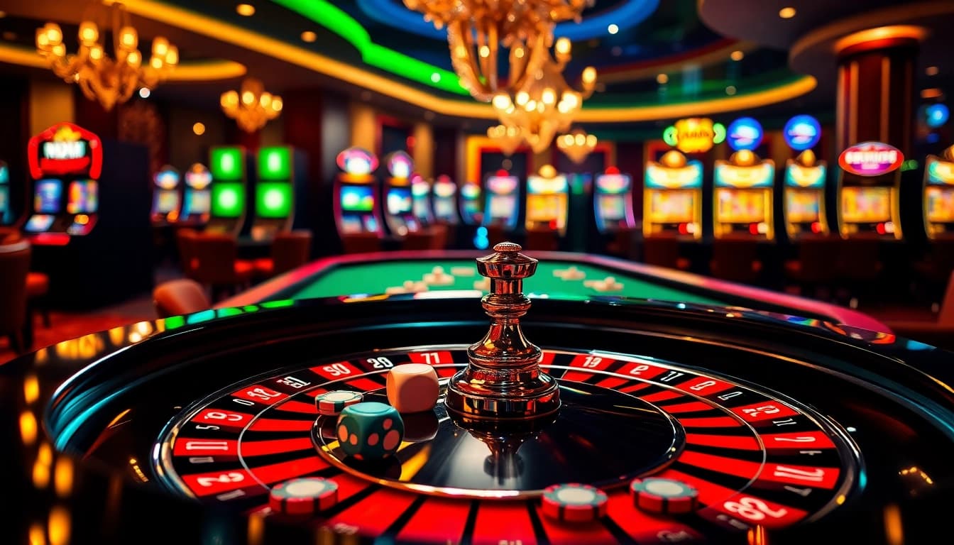 Engage in thrilling high-stakes gambling at https://luck8.you/ with luxurious casino and roulette scenes.