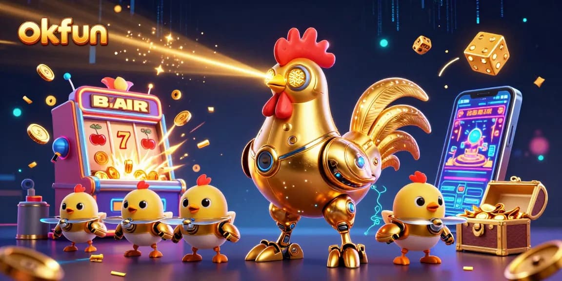 Experience okfun's thrilling world of gaming with vibrant jackpot excitement and dynamic casino elements.