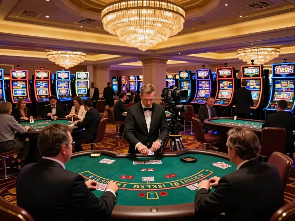 Players engaging in Blackjack at TR88 casino, showcasing excitement and strategy in a vibrant atmosphere.