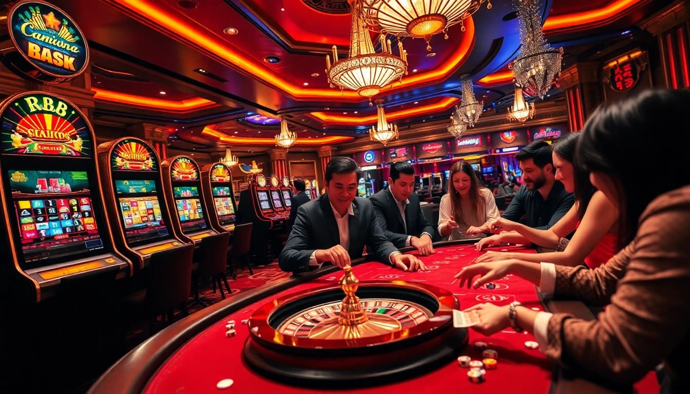 Experience the thrill of RR88 as players enjoy exciting games in a vibrant casino atmosphere.