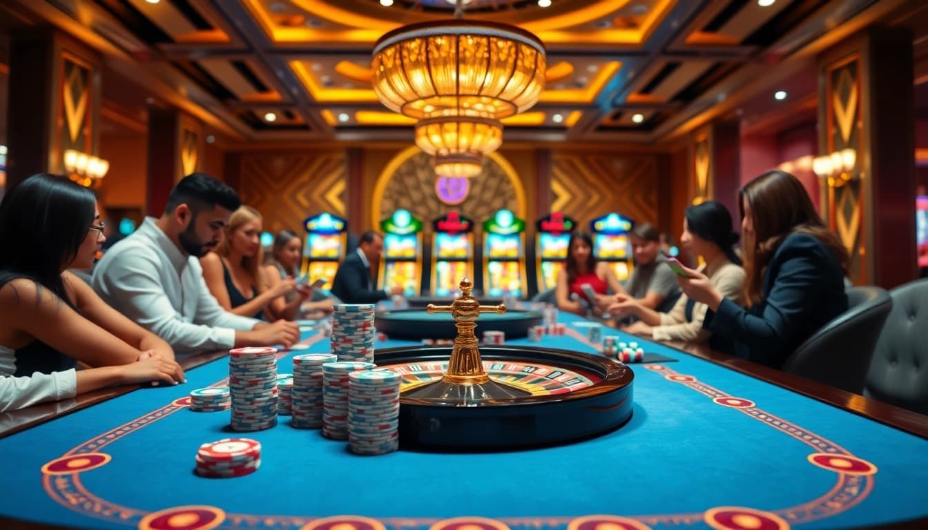 Experience the thrill of high-stakes gaming at QQ88COM's elegant casino.