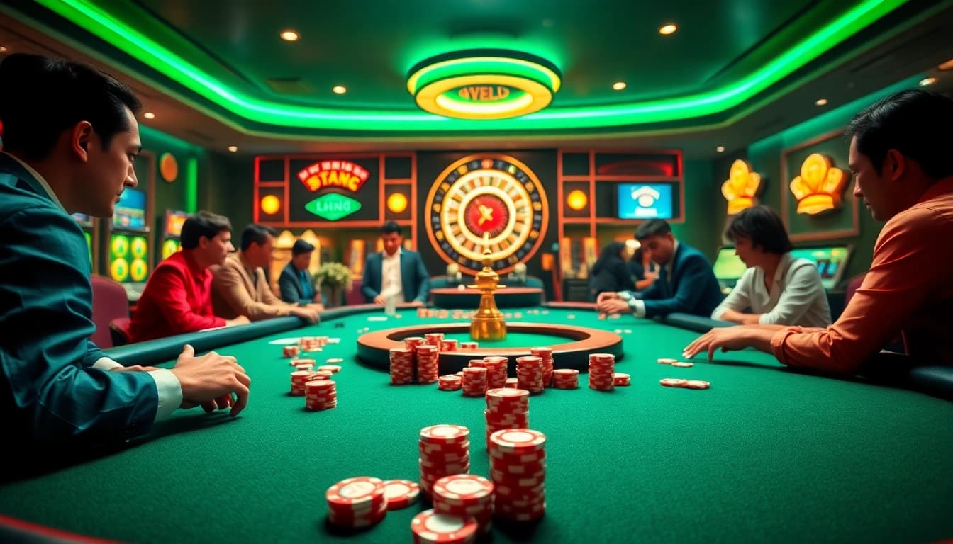 Experience the thrill of high-stakes poker at https://lu88y.com/ with a vibrant casino scene.