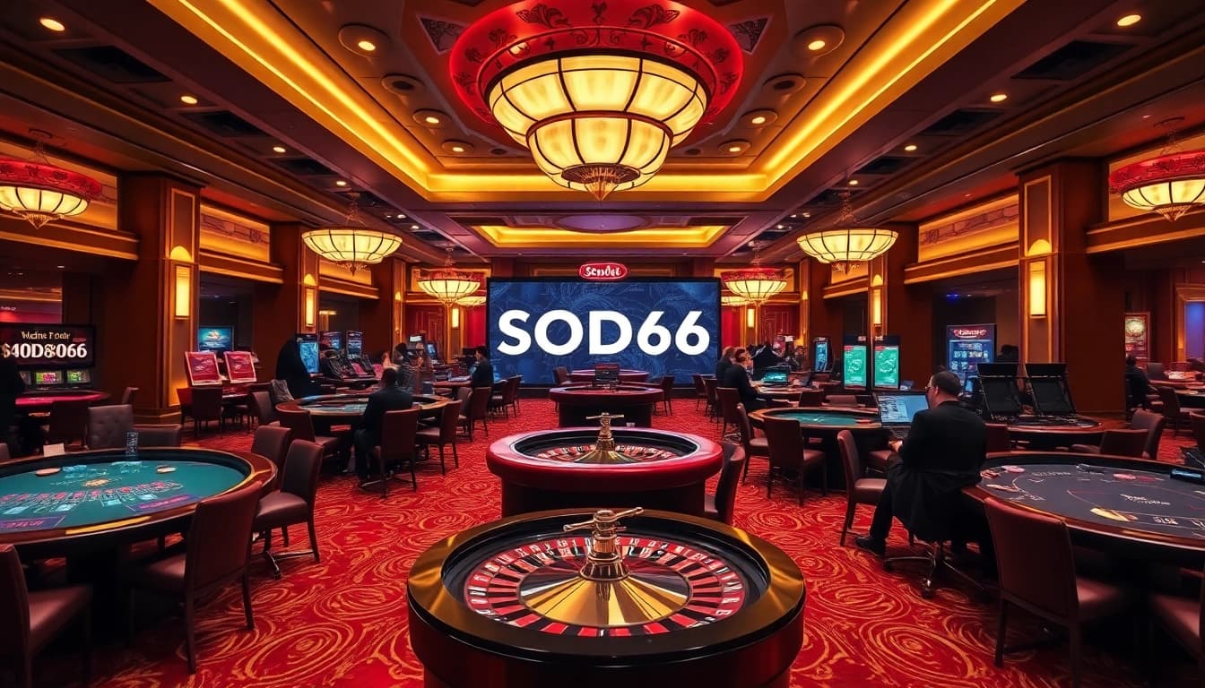 SODO66 casino tables create an atmosphere of excitement and luxury for gamblers.