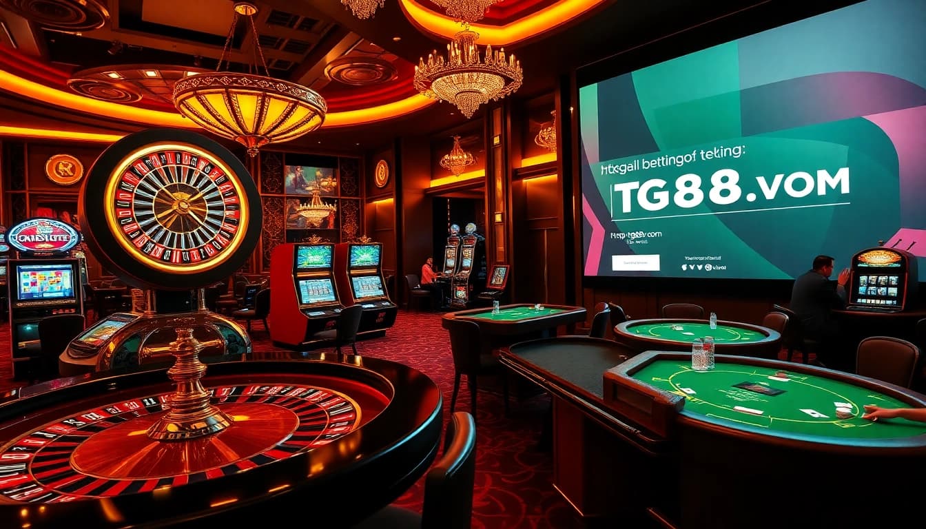 Experience thrilling gaming adventures at https://tg88v.com/ with poker tables and roulette wheels.