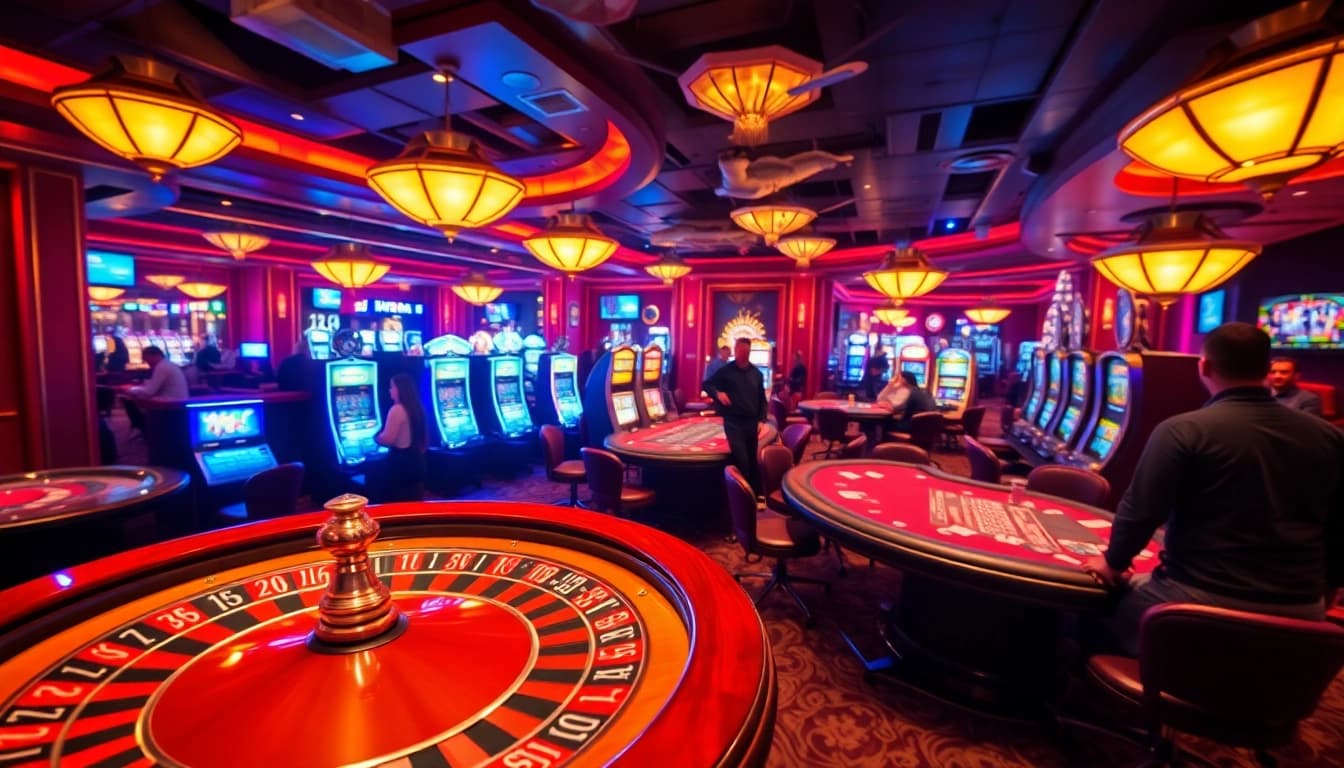 Experience the excitement at with vibrant casino gaming scenes.