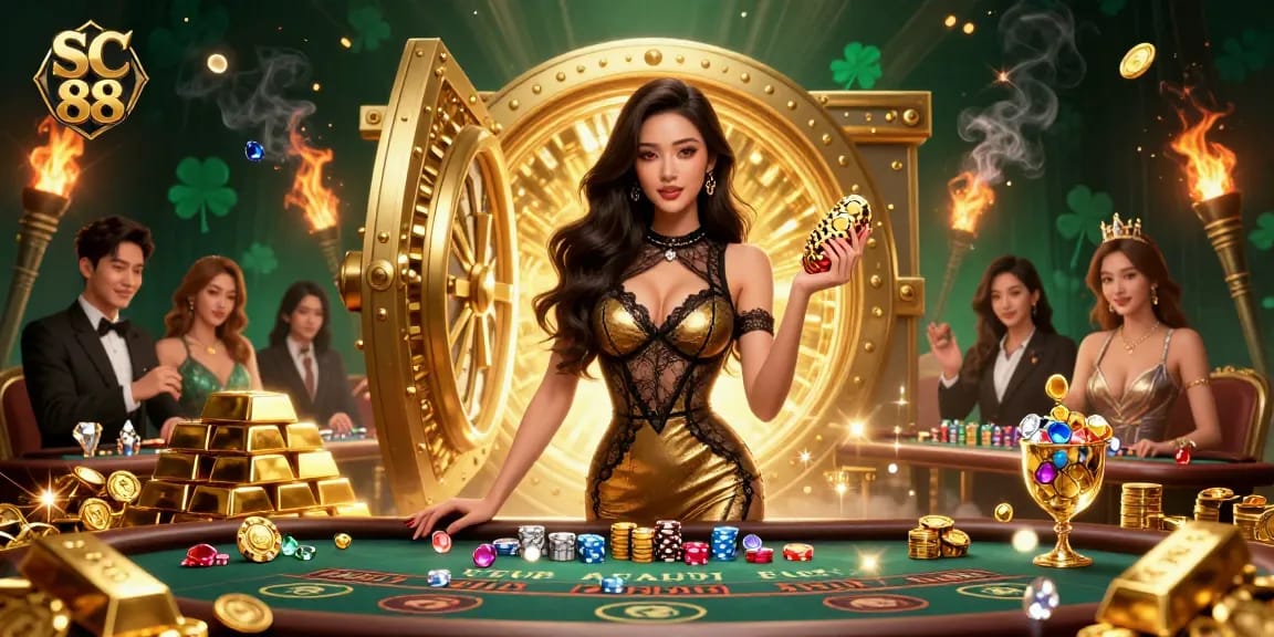 Engage in high-stakes gaming at SC 88 with luxurious ambiance and opulent treasures.