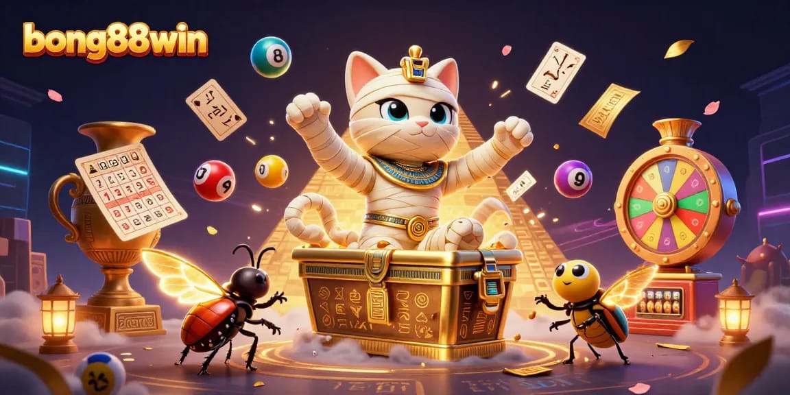 Experience thrilling gameplay with bong88win in this vibrant casino illustration featuring dynamic characters.