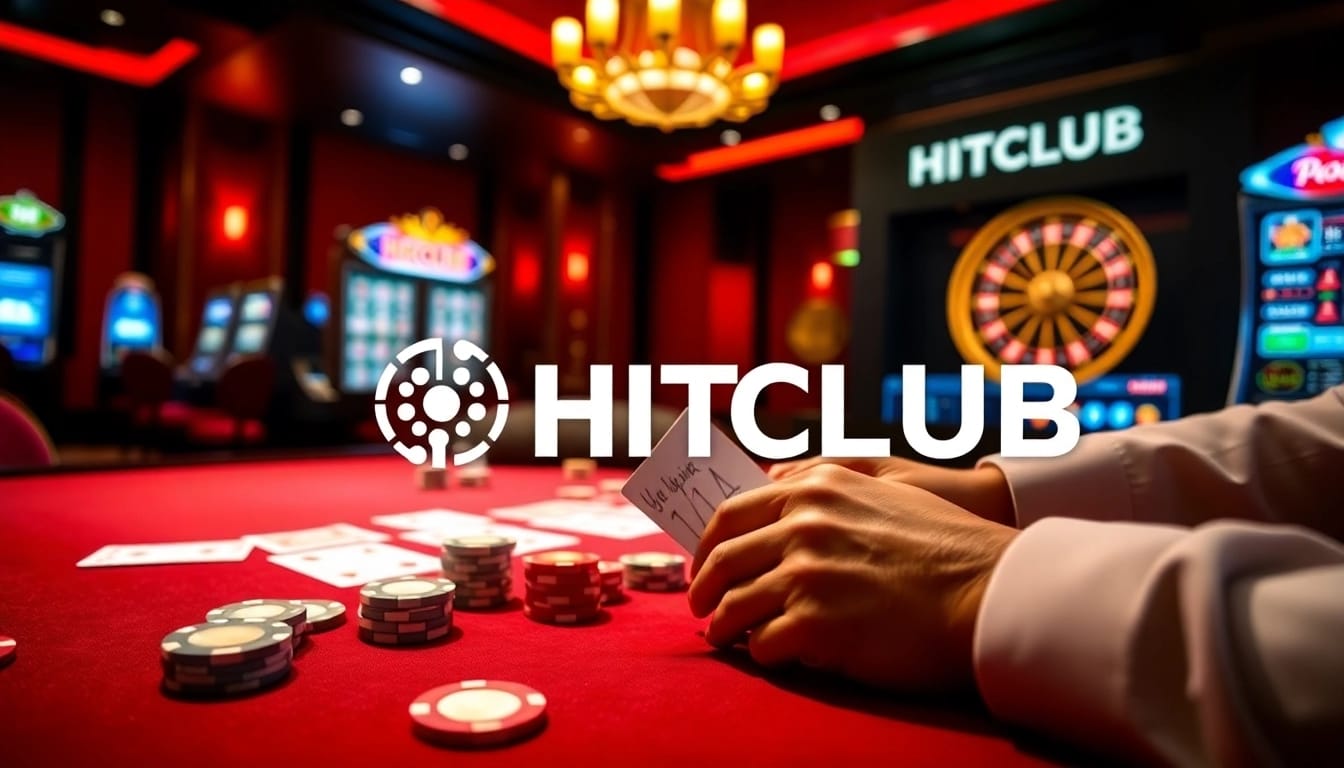 Players enjoying the thrilling HITCLUB online casino experience with vibrant tables and digital interfaces.
