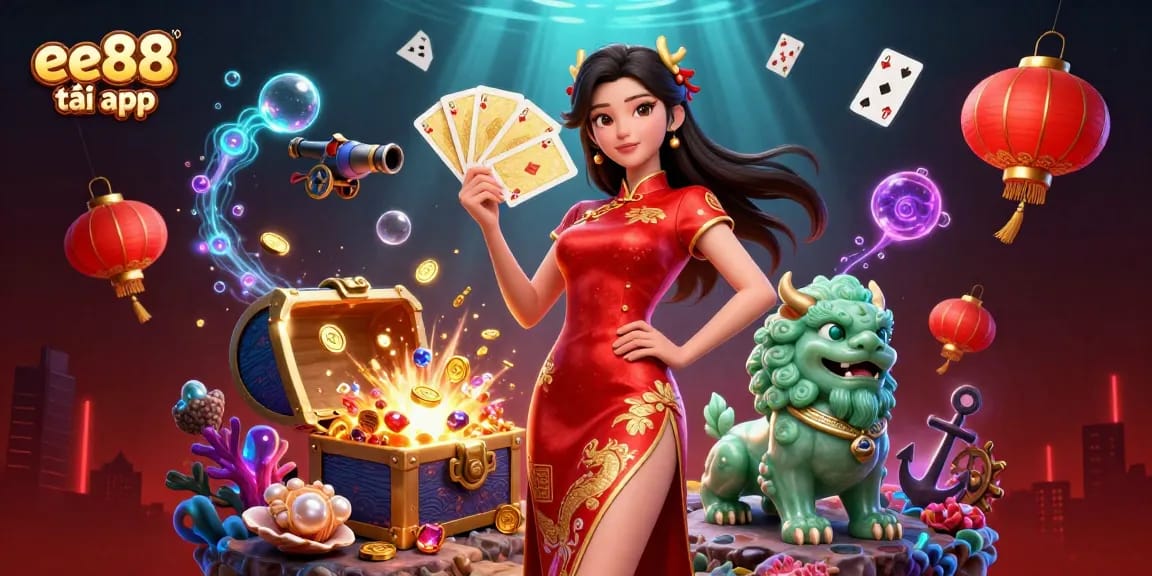 Experience exciting gameplay with the ee88 tải app featuring a vibrant casino theme.