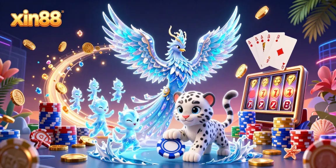 Experience excitement at xin88 with glowing game elements and vibrant characters enhancing your play.