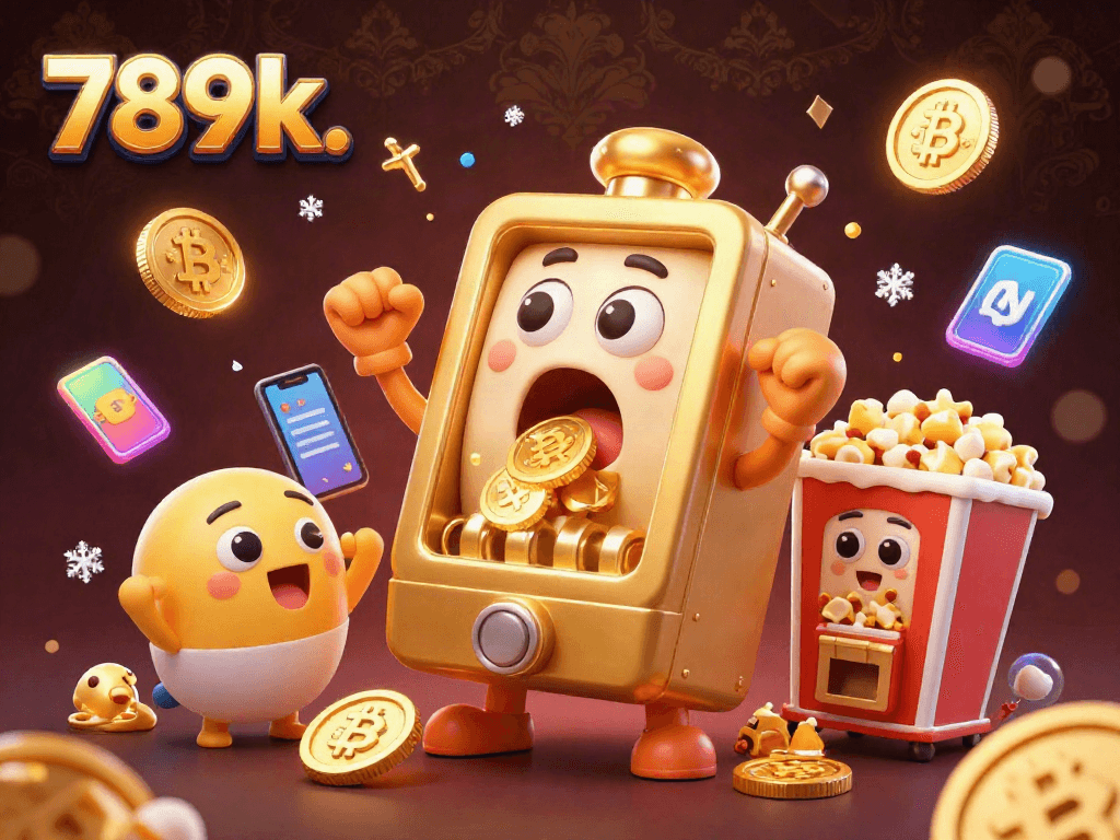 Spin the reels and win big with exciting 789k casino action featuring golden slot machines and coins.