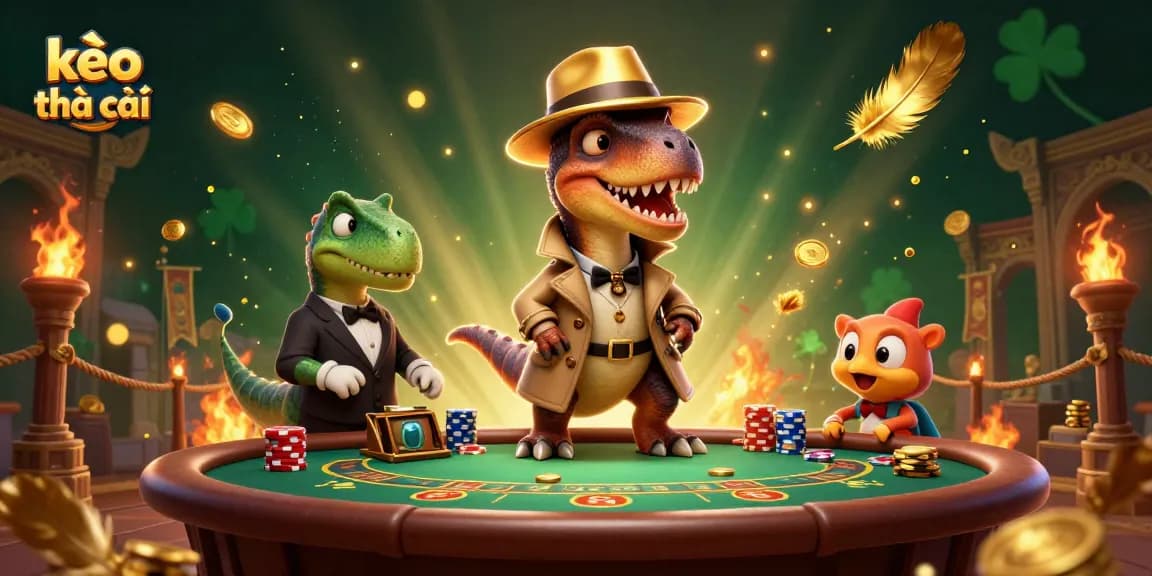 Engage with kèo nhà cái at the blackjack table while dodging the watchful stegosaurus pit boss.