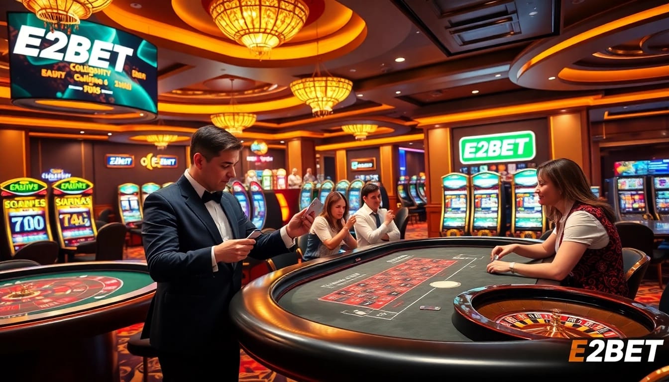 Experience the thrilling world of E2BET with engaging casino action and vibrant gameplay.