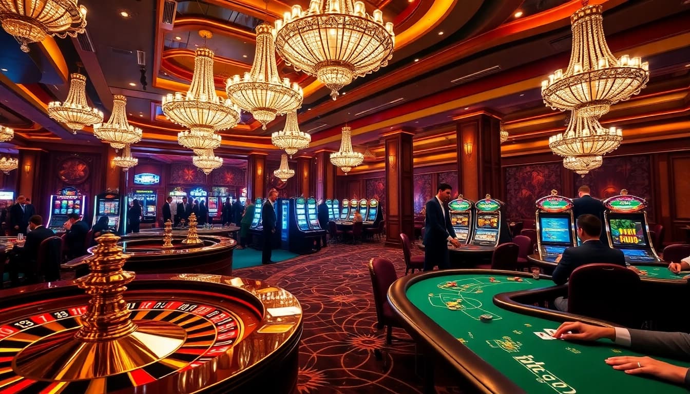 Experience thrilling gambling at XX88 with vibrant casino games and luxurious decor.