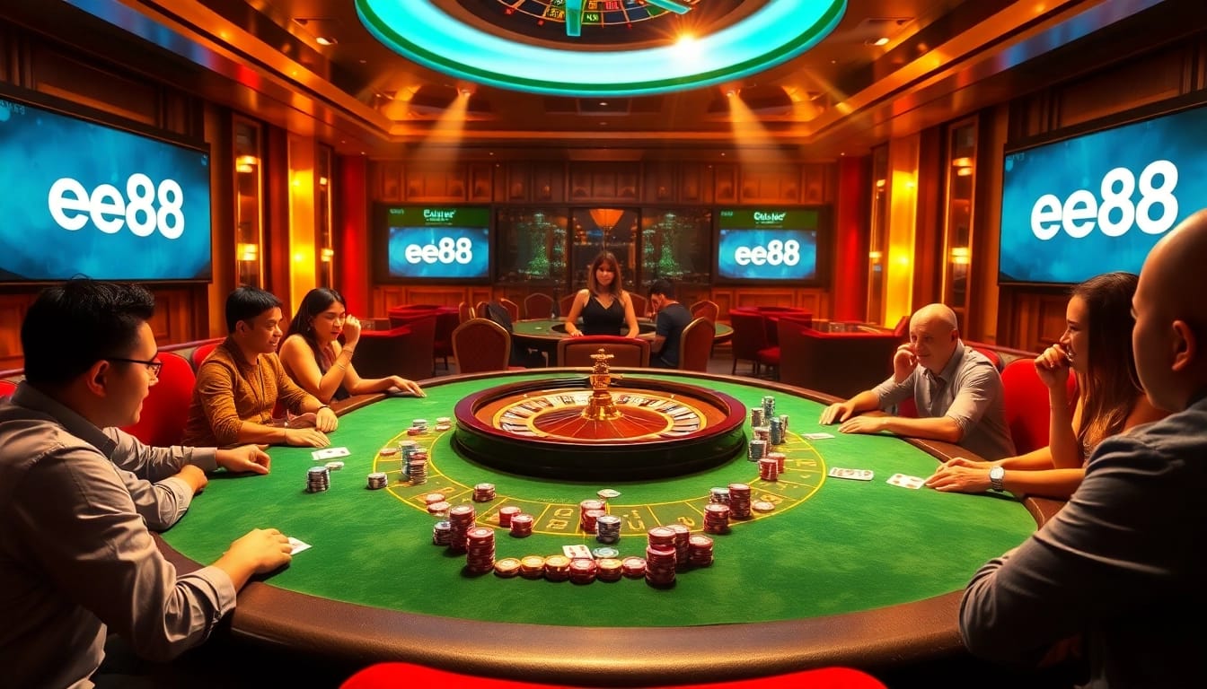 Engage with thrilling poker action at ee88, featuring vibrant games and excitement.
