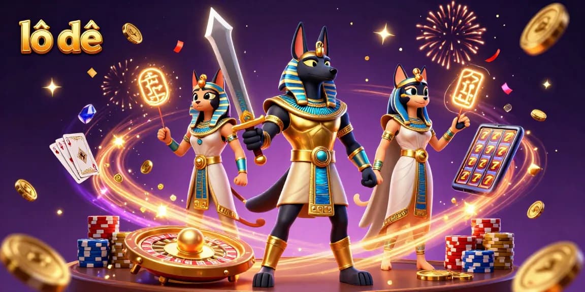Experience thrilling lô đề action with ancient warriors and golden treasures in this immersive casino scene.