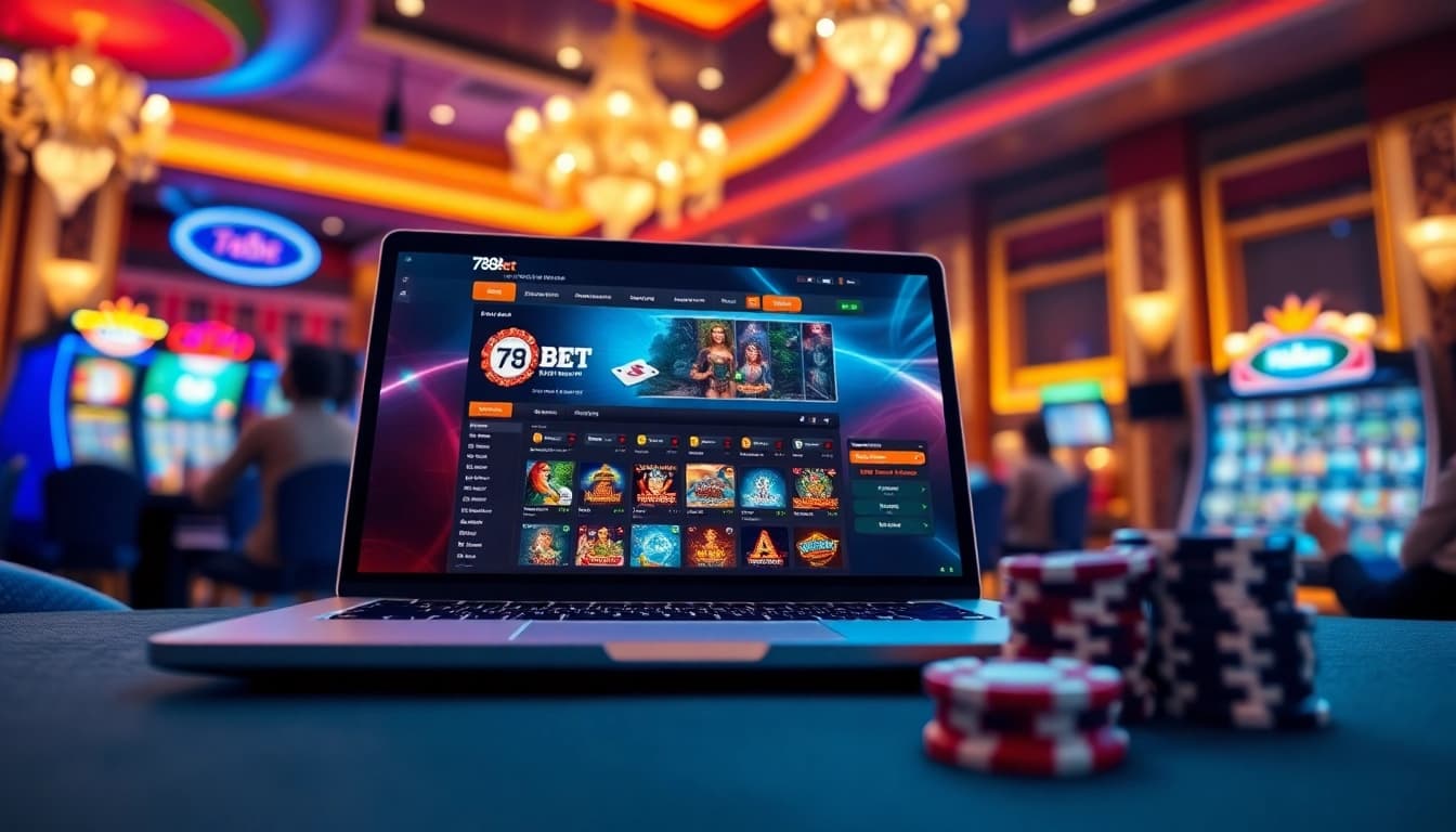 Experience the excitement of 789bet online gaming in a vibrant casino setting.