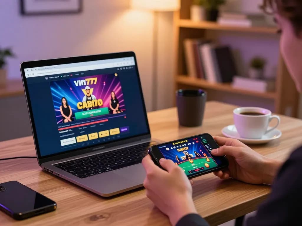 Engaging online gaming session at vin777 showcasing live dealer interactions and vibrant casino interface