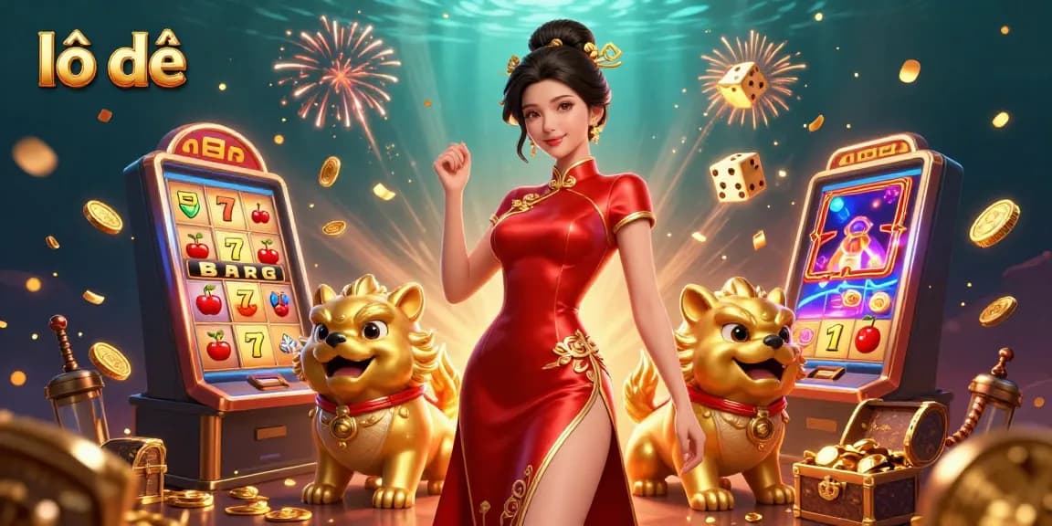 Experience the thrill of lô đề with exciting jackpots and colorful casino elements.