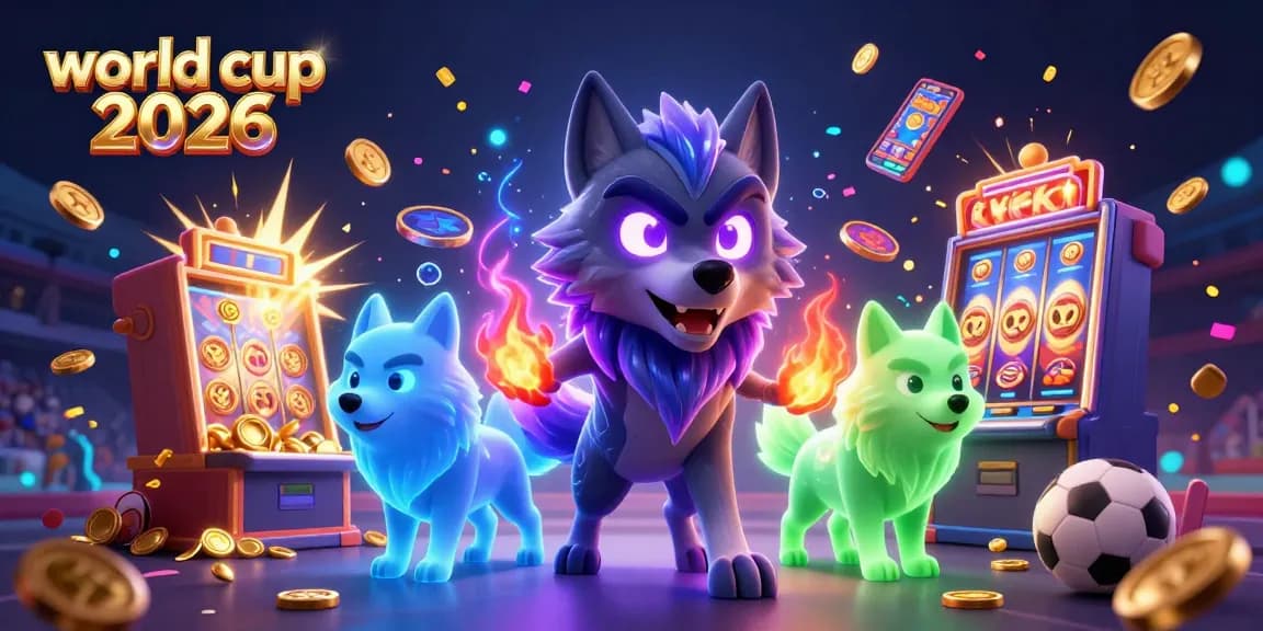 Experience the thrill of world cup 2026 betting with this dynamic illustration featuring sports elements and casino action.