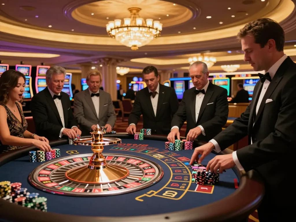 Experience thrilling gameplay at Soibetzz's luxurious Las Vegas roulette table