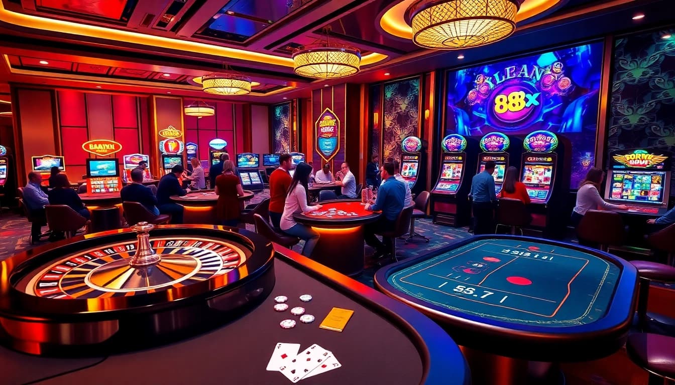 Experience thrilling gameplay on 88XX with vibrant casino games and engaging players.
