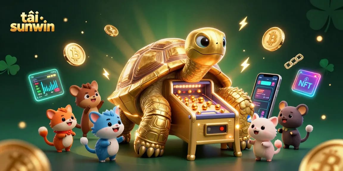Engage with the exciting world of tải sunwin through this vibrant 3D illustration of gaming excitement.