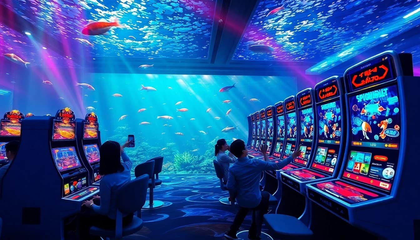 Bắn cá Da88 game scene showcasing vibrant underwater visuals and high-stakes excitement.