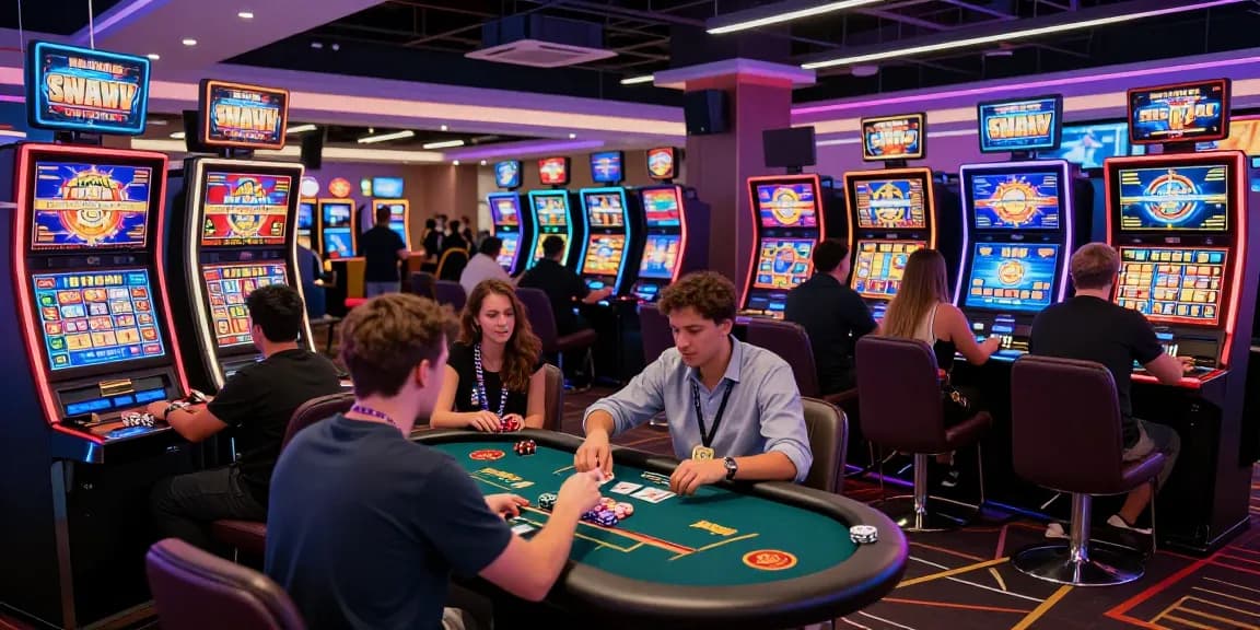 Dynamic gaming scene at https://ccrm.org.uk with players enjoying credit card casinos.