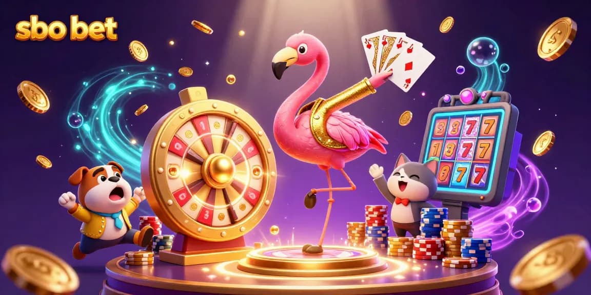 Experience thrilling sbo bet action with vibrant casino characters and rich gaming elements.