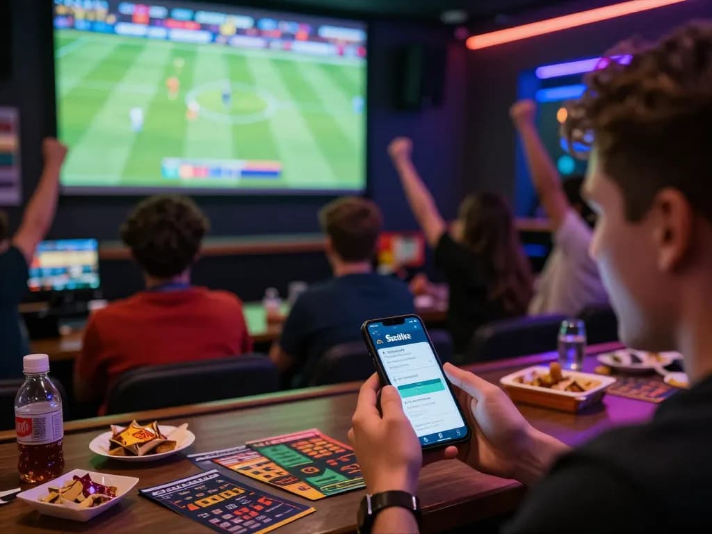 Socolive app being used for live sports betting during an exciting football match