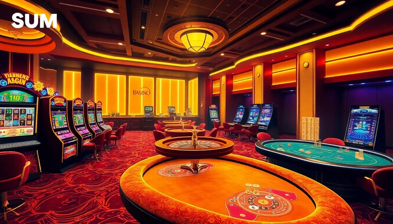 Engaging players at Sumclub with dynamic online casino games and vibrant slot machines.