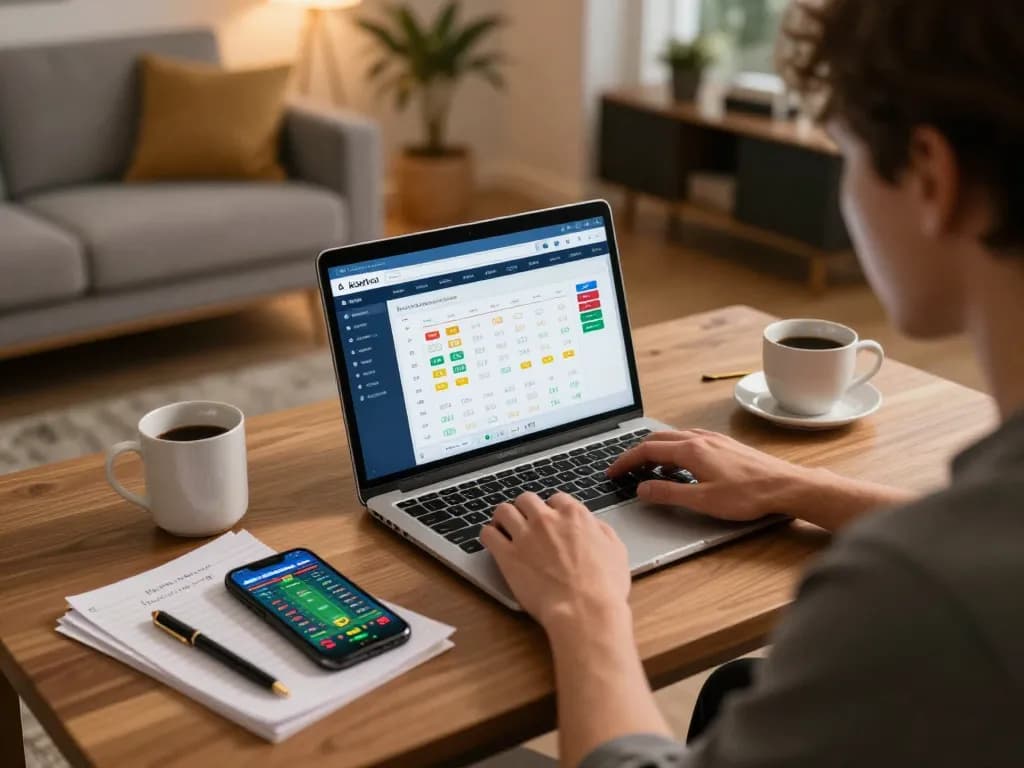 Engaging in online betting strategies with keonhacai while analyzing live odds and notes.