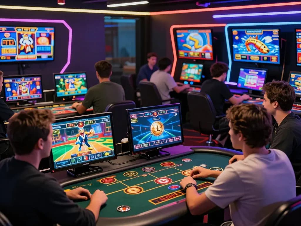 Exciting players enjoying bem88 online gambling games with vibrant visuals and engaging activities.
