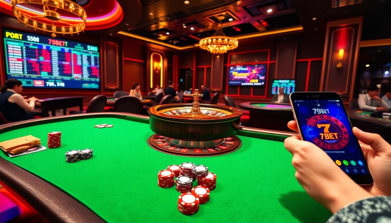 Experience thrilling gameplay at 789bet with vibrant casino tables and engaging players!