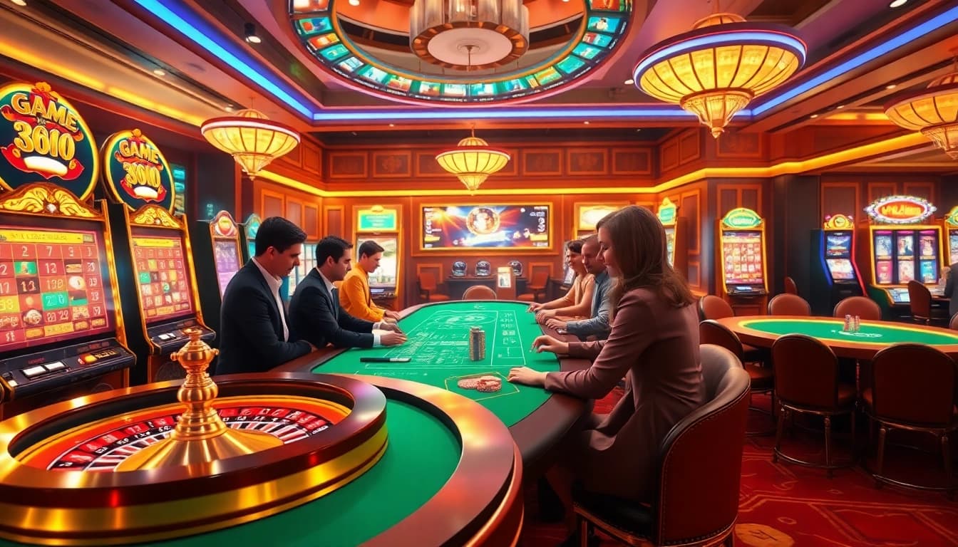 Exciting gameplay in a luxury casino atmosphere showcasing Game 33win elements.